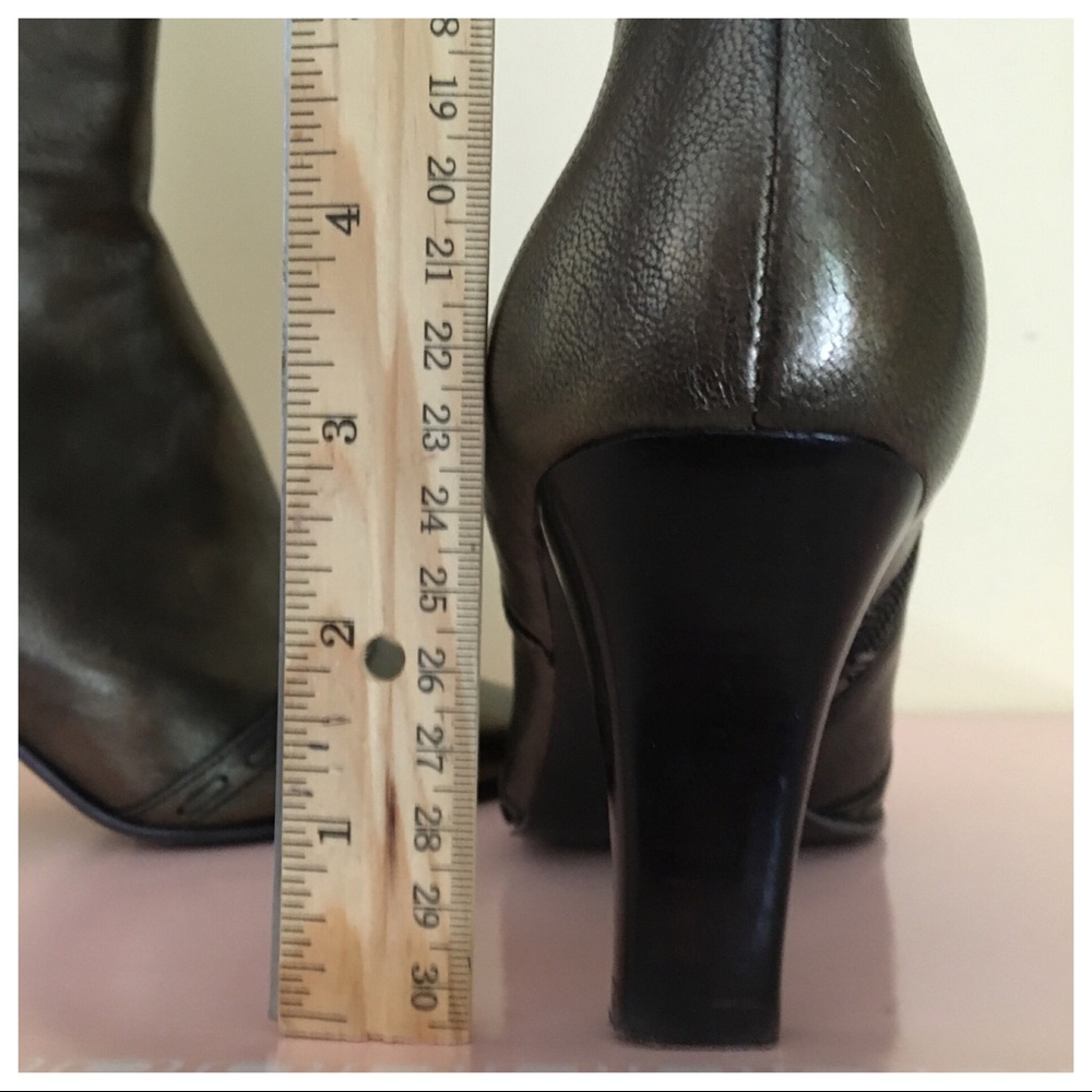 BANDOLINO Calista Mid-calf Leather Boot Bronze 8.5 - Picture 4 of 8